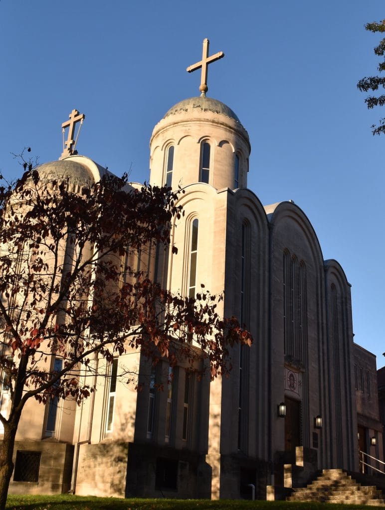 Church with crosses