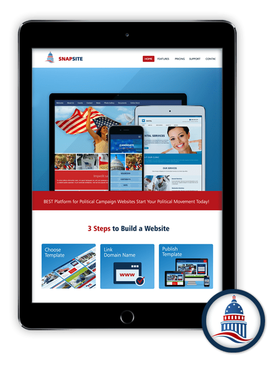 Political Campaign Website Builder - SnapSite.us