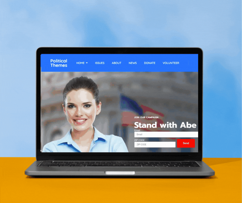 Political Website Builder Political Campaign Website Themes