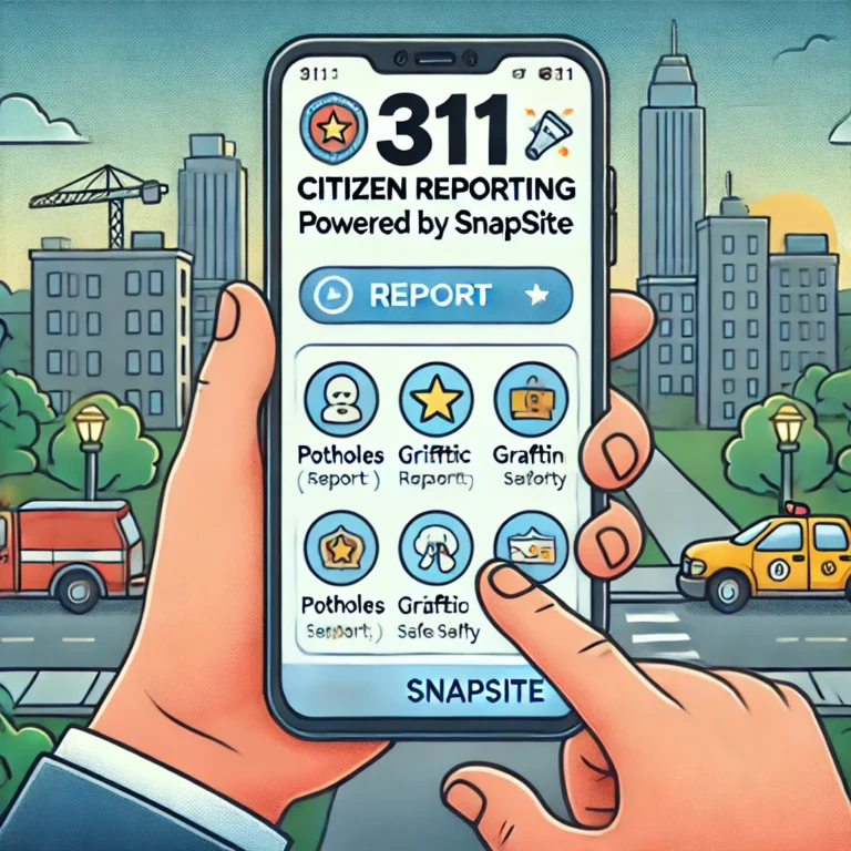 311 Citizen Reporting service by SnapSite