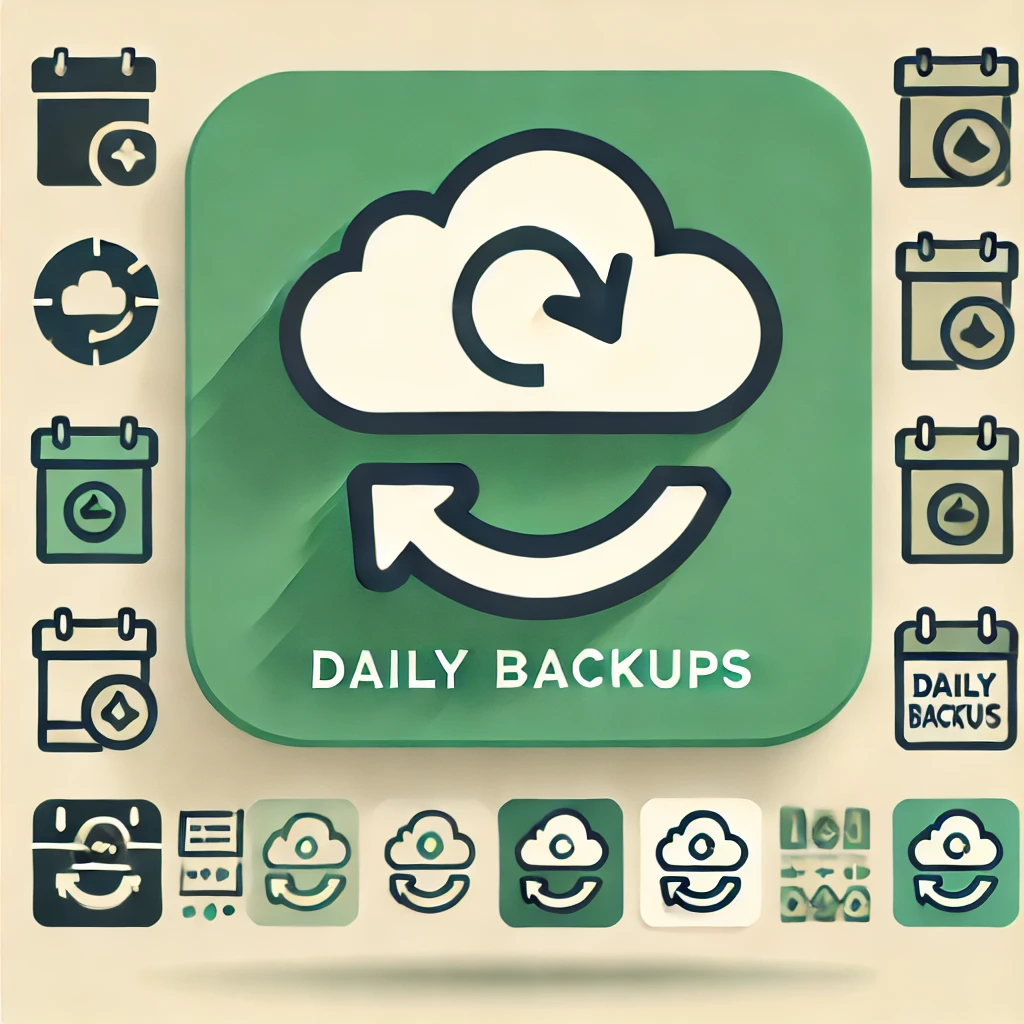 Icon representing daily backups