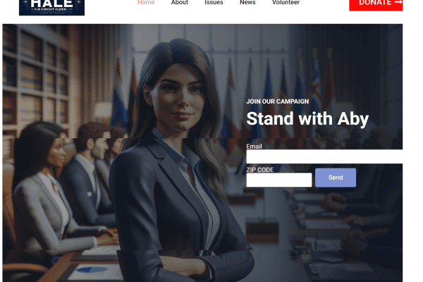 Sample Political Campaign Website